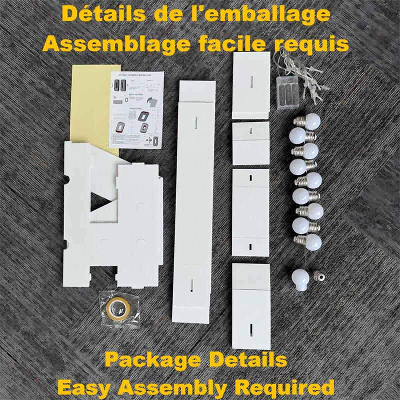 With Warm Lights 1Pc 120cm DIY LED Letter Light 3D KT Board Party Decoration Suitable for Birthday Party,Anniversary DIY Gifts