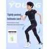 LI-NING Unisex Compression Quick-Dry Short Sleeve Training Top