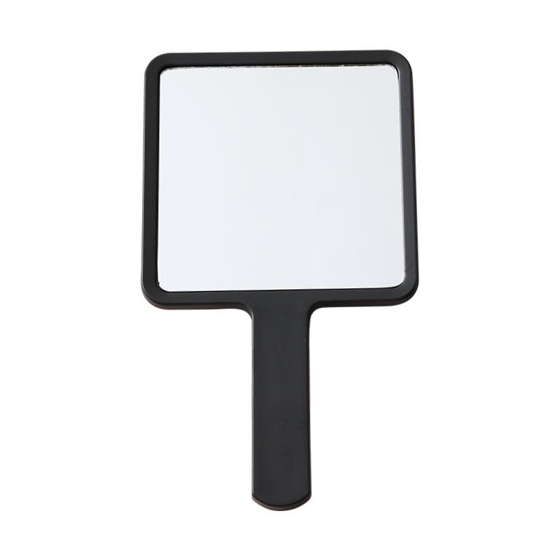 Portable Handheld Square Makeup Mirror with Salon-Quality Handle and Logo