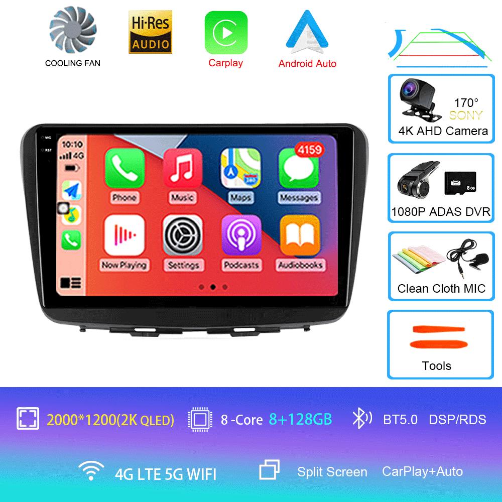 Car Radio Android 14 For Suzuki Baleno 2016 2017 2018 2019 Multimedia Player Stereo GPS WIFI+4G Wireless Carplay Auto Video DSP