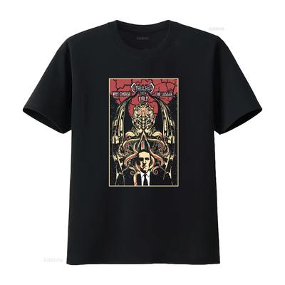 Vote for Cthulhu 2024 Lovecraftian Horror T Shirt Vintage Washed Graphic Slightly Breathable Fashion Soft Homme Stylish