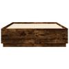 Bed Frame Smoked Oak 120x200 Cm Engineered Wood