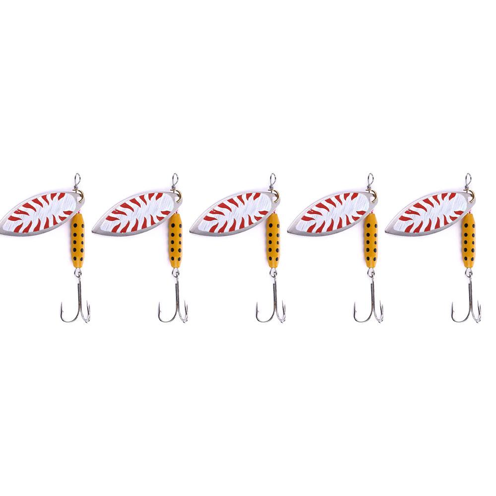 

Спиннербейты, 5 шт. в комплекте, красочные твердые металлические приманки, набор рыболовных приманок с окуней, форелью, лососем, судаком, приманкой для пресноводной и морской рыбалки