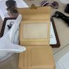 [Pre-Owned] Koala White Tricolor Coated Canvas Monogram Wallet Gold Hardware - Excellent #1E2HK97