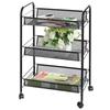 Mobile kitchen shelf on wheels - 3 shelves
