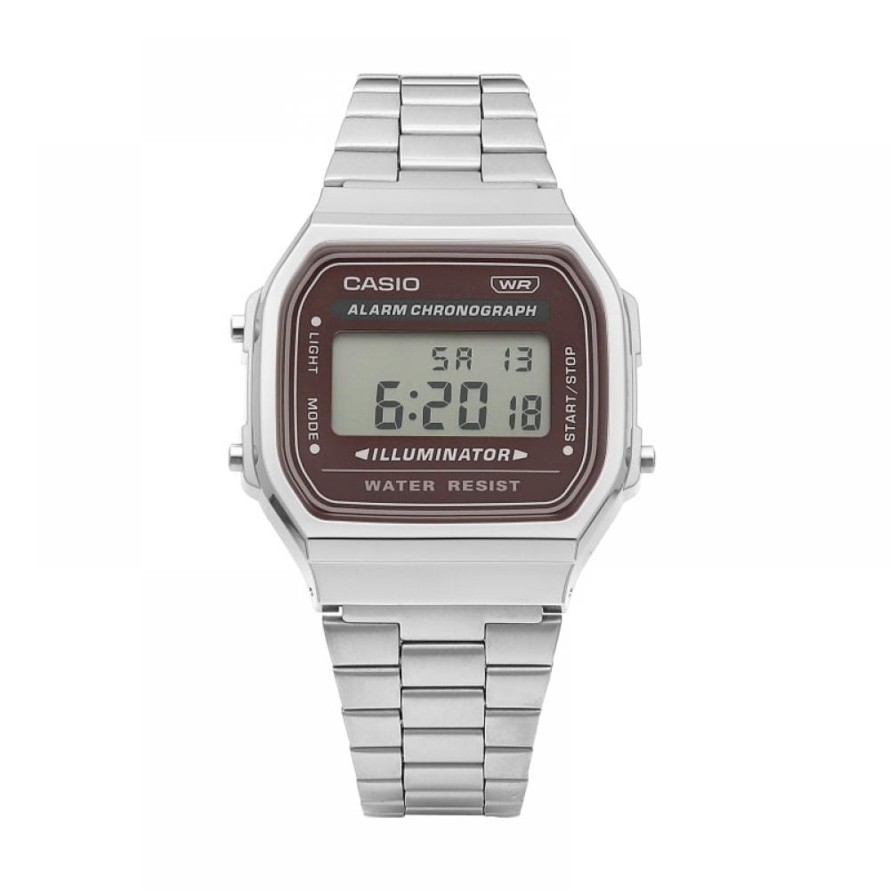 Casio A168wa 5aydf  A168wa 5a  Digital Square Vintage Retro Public Metal Watch