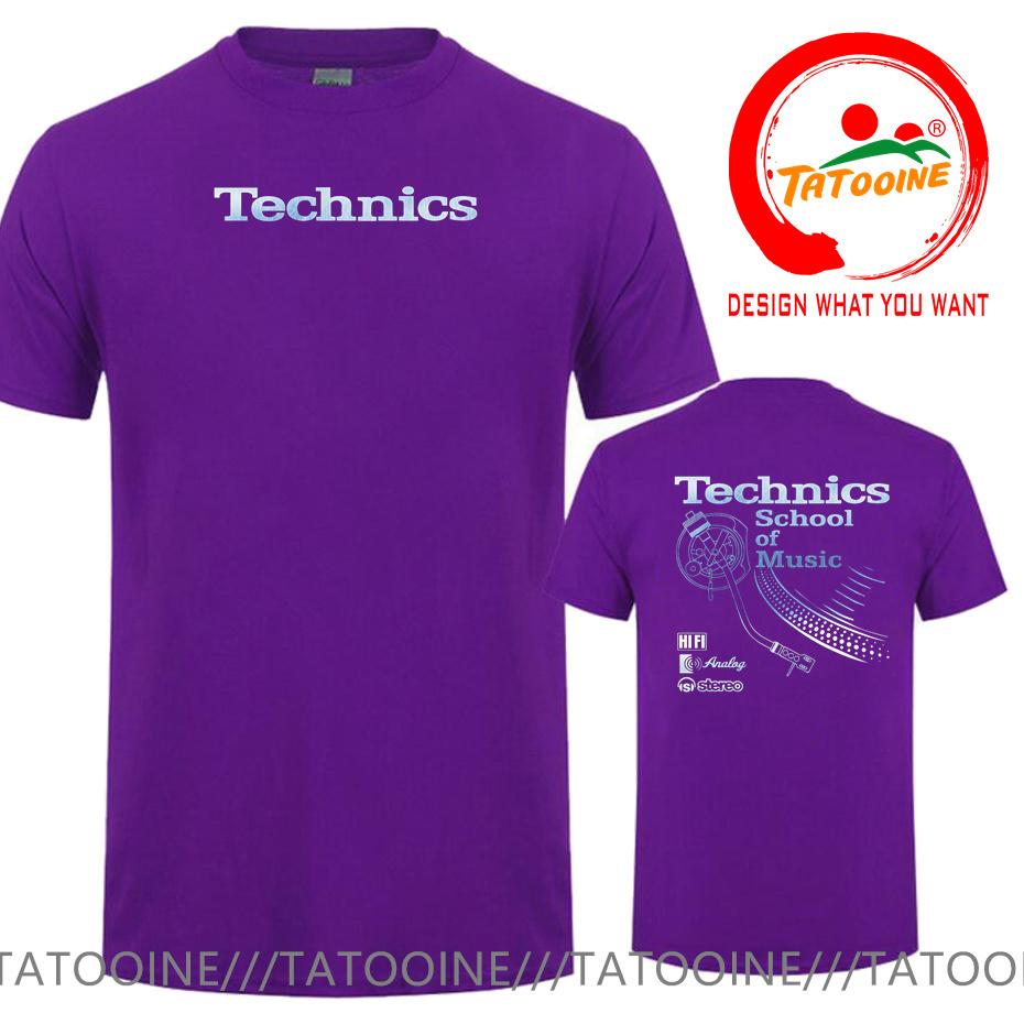 Vintage Deejay Shirt Long Play Tshirt Technics School Of Music T Shirt Unisex Retro Dj Music Tshirt Hot Sale Fashion Top Tee Shirt