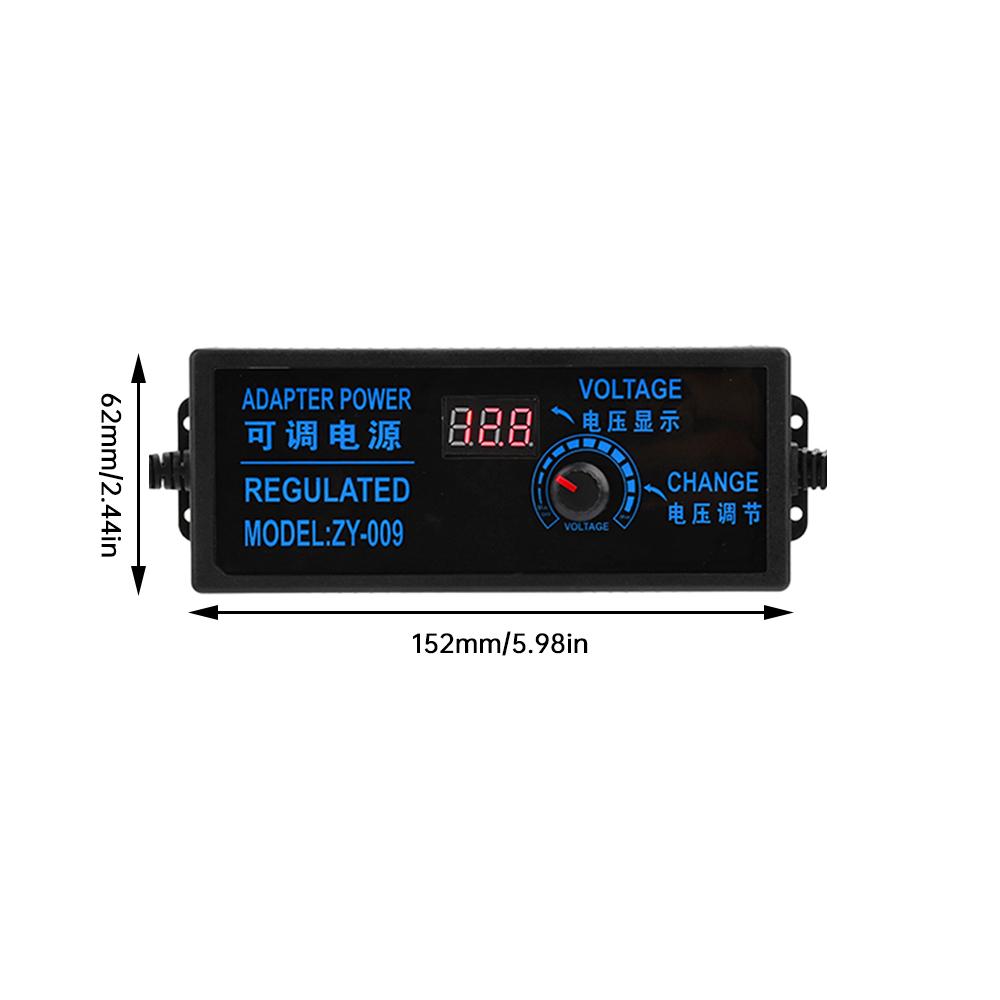 AC110V 220V To DC3-24V 5A Power Adapter 5.5*2.5mm DC Inline Connector Adjustable Power Adapter Regulated Switching Power Supply