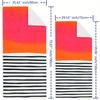 1pc Large Coastal Striped Beach Towel - Super Absorbent Quick-Dry Microfiber, Lightweight Bath & Yoga Towel for Travel, Parties
