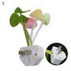 US EU Plug Adapter LED Night Lamp Discolor Light Sense Control Mushroom Lamp