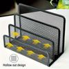 Three-layer Office Supplies Storage Rack Metal Mesh Desk Organizer  Business Card File