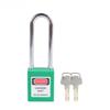QVAND Quality Certified 76mm Steel Long Shackle Nylon Safety Padlock Key Operated High Safety