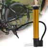 Aluminum Alloy Tire Inflator Mini High Pressure Bike Pump, Portable Air Pump with Foldable Pedal, for Road Mountain Bicycle Motorbike Motorcycle