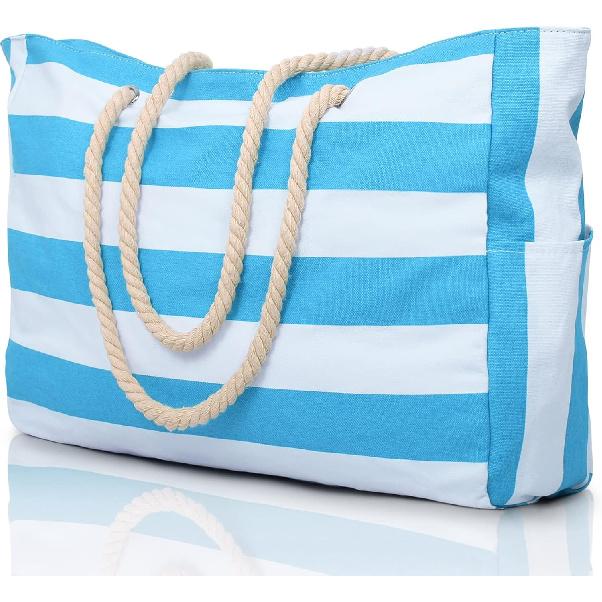 Becokan Beach Bags for Women Large Waterproof Beach Tote Bag Zipper Beach Bags Waterproof Sandproof Swim Pool Bag Large Tote