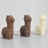 1 Pcs 3D Cute Alpaca Animal Silicone Mold Chocolate Clay Crafts Cake Decorating Art Tool Candle Soap Making Christmas Decoration