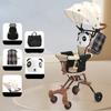Convenience Stroller Lightweight Stroller with Compact Fold Canopy Pop Out Sun Visor Cute Panda Umbrella Stroller for Travel