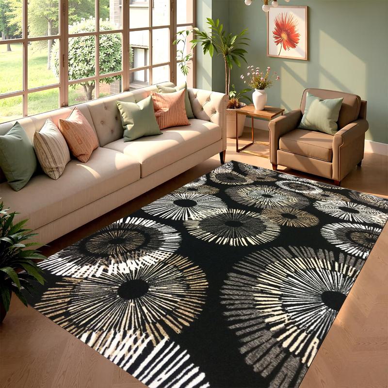 Einzigartige Muster Teppiche Elegante Farbe Wohnzimmer Schlafzimmer Sofa Tisch Bodenmatte Rutschfest Leicht zu Reinigen Teppich Yogamatte Heimdekoration