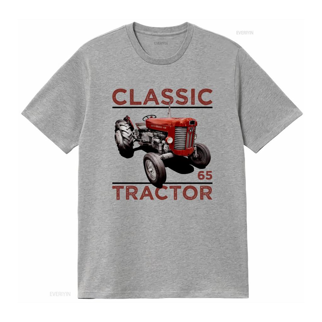 Classic Vintage Tractors Massey Ferguson 65 Inspired Retro Style T Shirt vintage Washed Breathable fashion Unisex