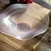 Handmade Waved Glass Serving Dish Contemporary Appetizer Plate Transparent Tableware For Dining Decoration 55KF