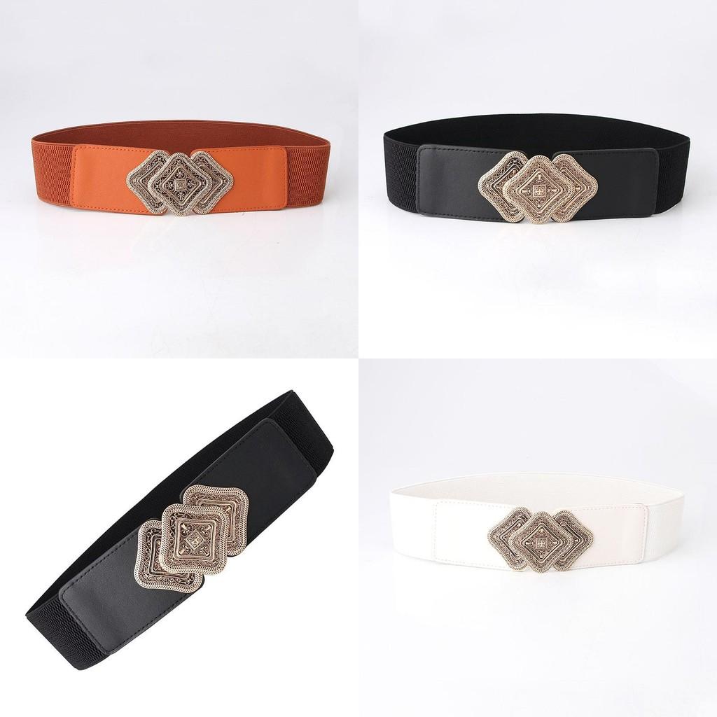 Stylish Pu Wide Waist Belt For Women With Adjustable Elasticity For Chic Casual Outfits