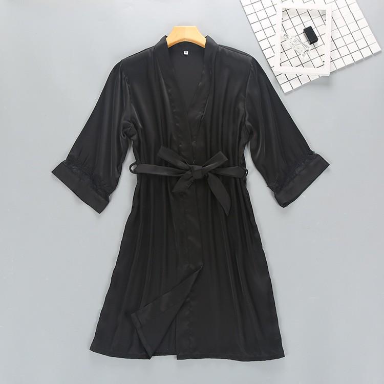Sexy kabelloser randloser Pyjama, Spitzen-Nachthemd, Seidenunterwäsche, Damen-Nachtwäsche