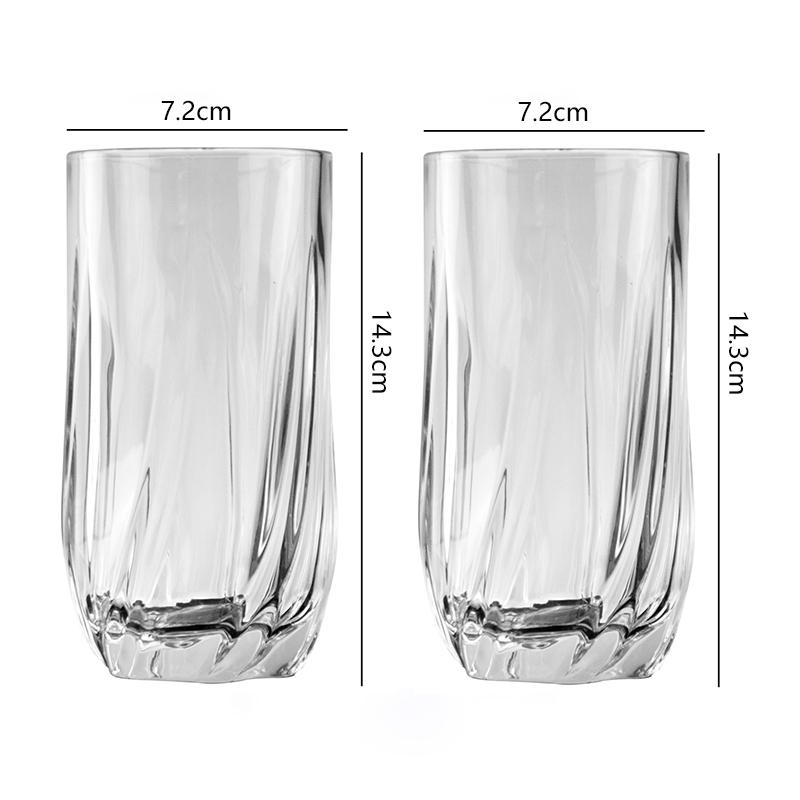 320ml/370ml Modernes Whiskeyglas Cocktail Brandy Tequila Gläser Eiskaffee Tasse Haushalt Geschnitztes Weinglas Teetasse Trinkgeschirr