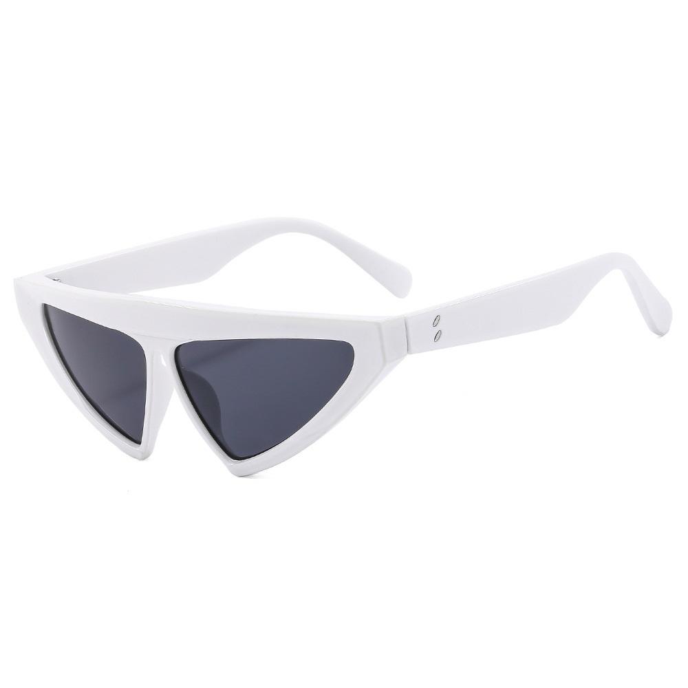 

Vintage Cat Eye Sunglasses For Women Triangle Sun Glasses Brand Designer Eyeglasses Shades Female Eyewear UV400 Oculus as picture