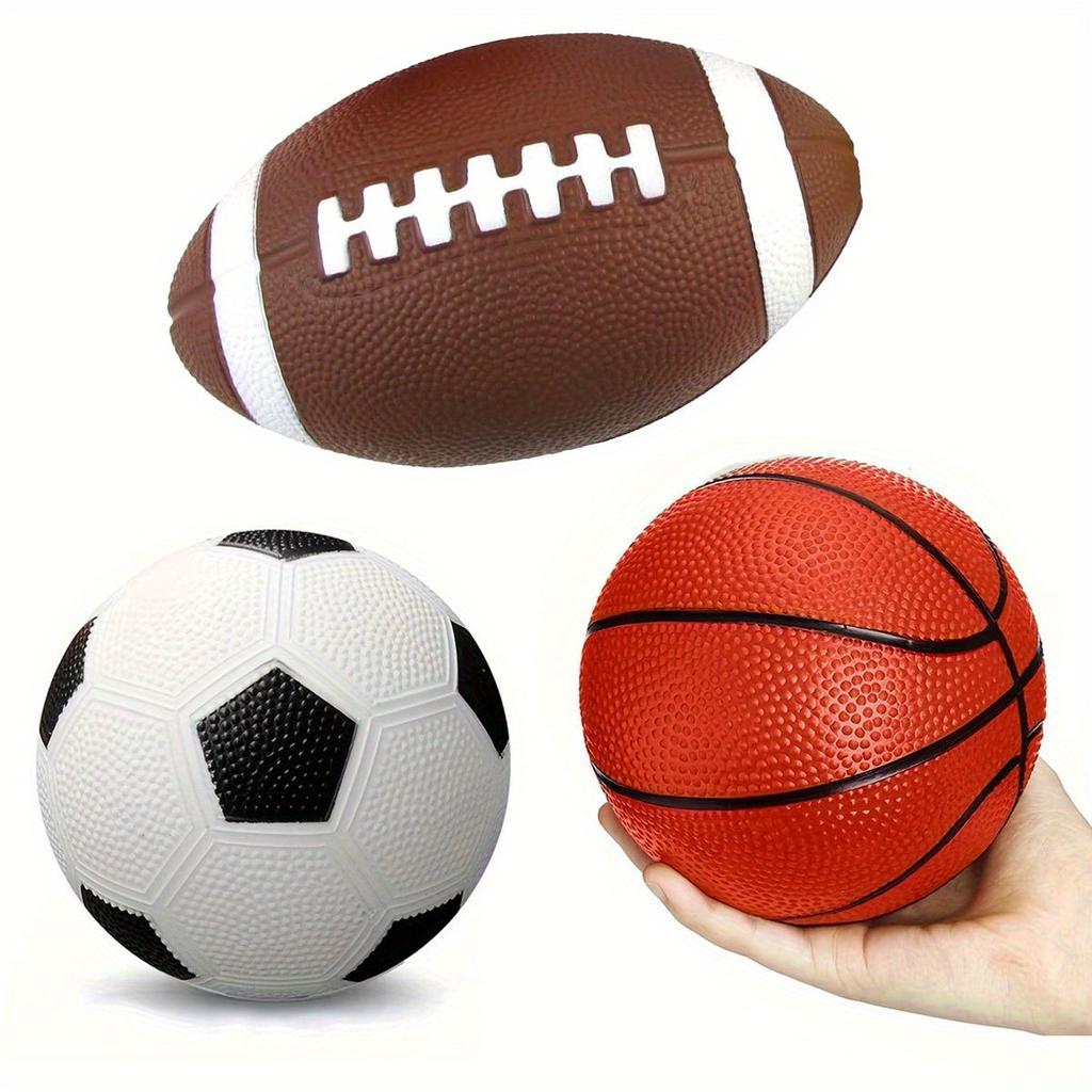 1 Stück Aufblasbare Hundebälle - Langlebige Mini-Basketball-, Fußball-, Rugby-Spielzeuge für aggressive Kauer, Große schwimmende Hundespielzeuge