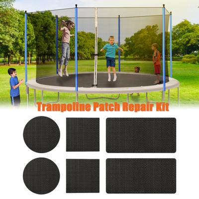 1 Set Trampolin-Reparaturset mit Quadratischem Rundem Rechteckigem Flicken Schaber Wasserdicht Selbstklebend Trampolin Riss Loch Abdeckflicken Set