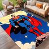 Superman Print Rug, Washable Floor Carpet, For Entryway Dorm Laundry Room Office Study, Home Decor Birthday Christmas Gift