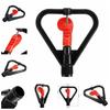 5pcs Red Heart Sprinkler 360 Degree Lawn Automatic Rotating Spray Cooling 4-point Plastic Disc Sprinkler