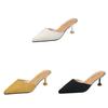 Oneword Flat Sandals For Women With Velvet Upper And Pointed Toe For Summer Casual Wear
