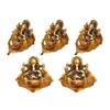 5 Ganesh Diya for Pooja - Diwali Decoration Items, Wedding Anniversary Housewarming Corporate Gift