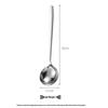SHALL Stainless Steel Korean Style Long Handle Soup Spoon