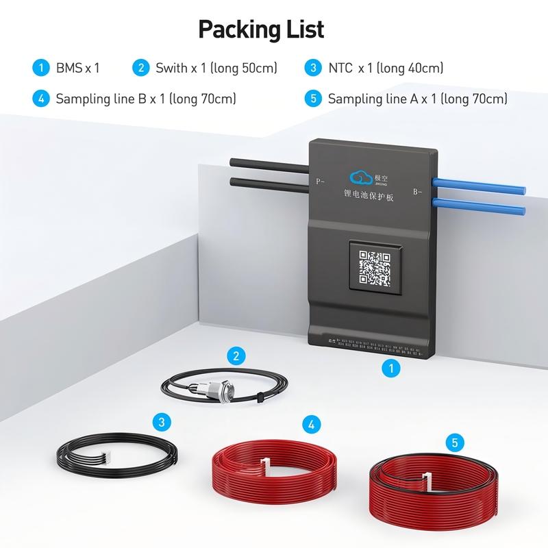 JIKONG Jk Bms B2A24S20P 2A Active Balance Bms 8S 10S 12S 16S 17S 20S 24S Smart Bms 100A 150A 200A Lifepo4 Li-Ion Lto Battery BMS