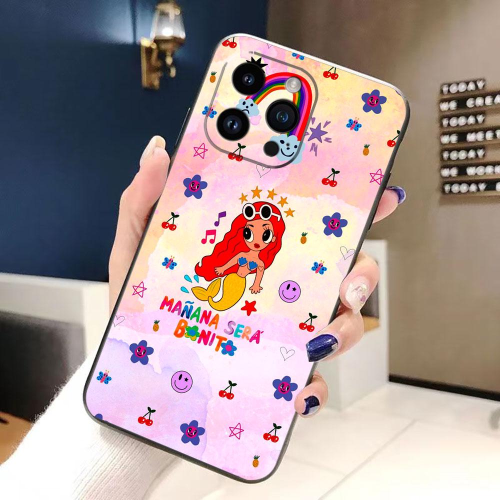 Sera B-Bonito Manana K-Karol G Coque de téléphone Cover Pour iphone Apple 17 AIR 16E 16 15 14 13 12 11 Pro XR Max 8 7 Plus Coque Shell en TPU