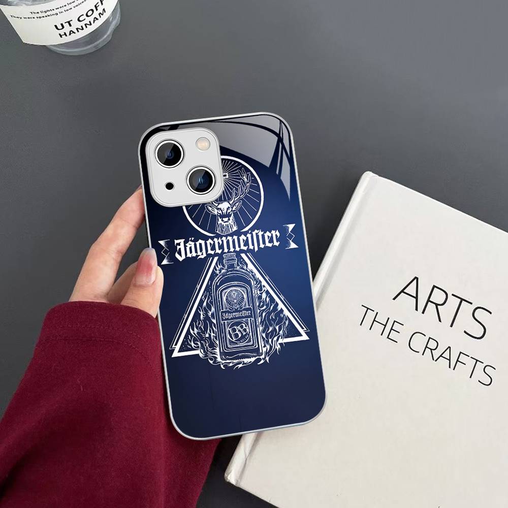 Heißer J-JaegermeisterS Für iPhone 14 13 12 Mini 11 Pro XS Max X XR 14 Plus Gehärtetes Glas Cover