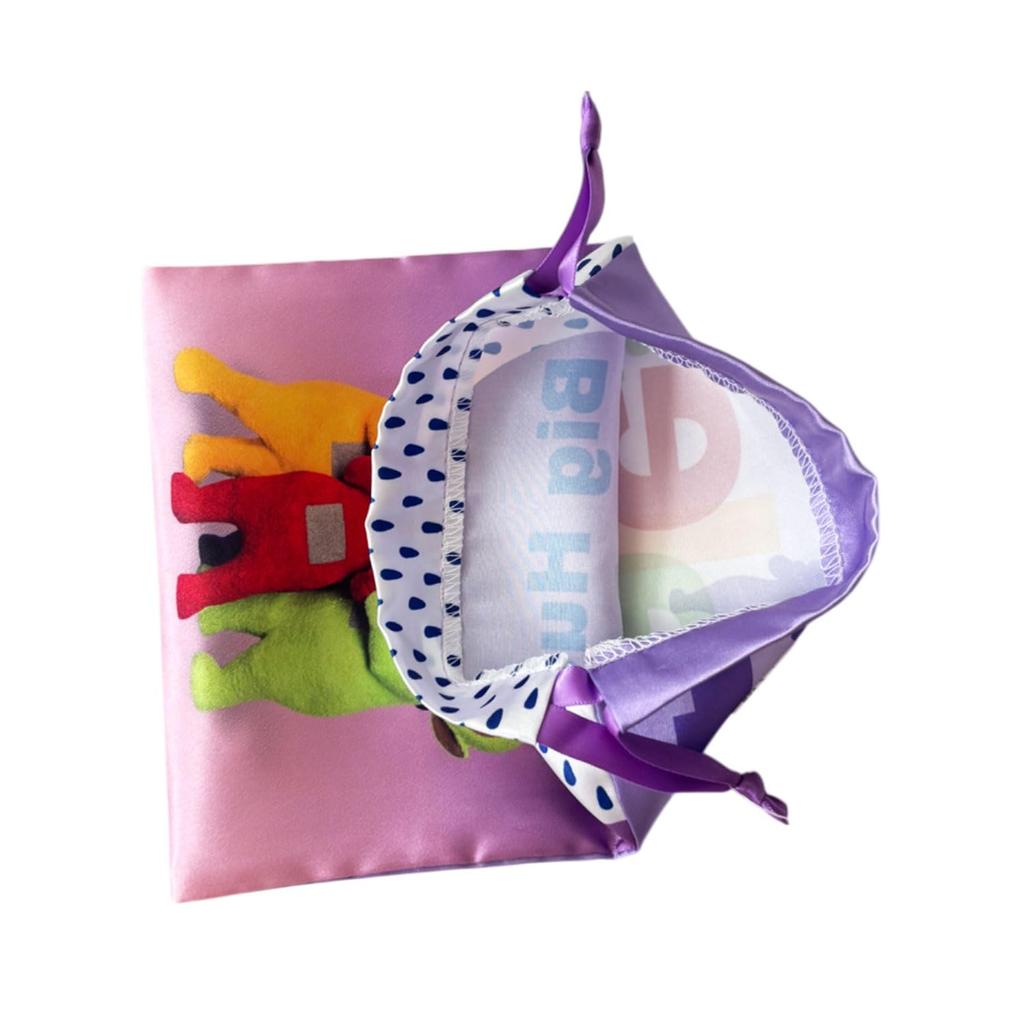 Small Planet Teletubbies Ribbon Drawstring Bag E-O