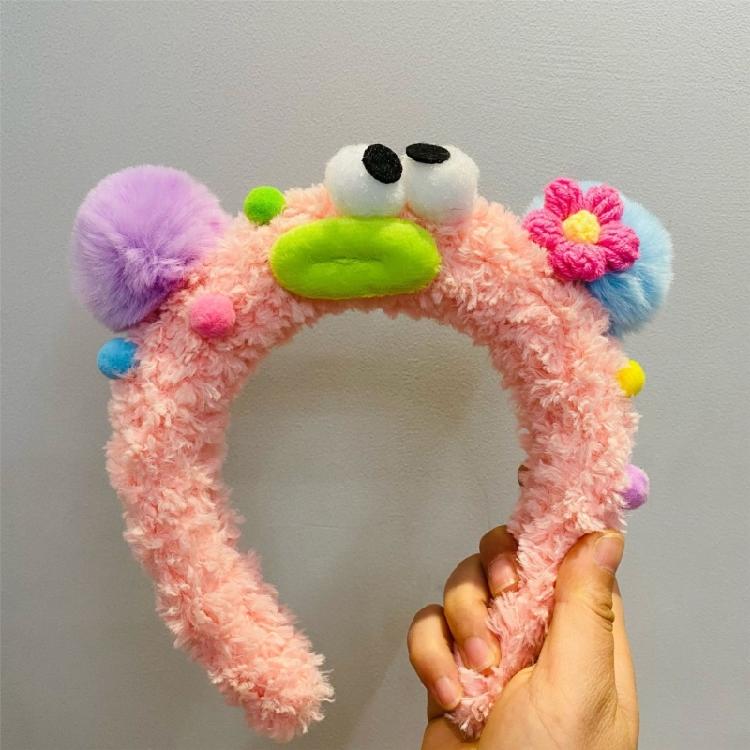 Cute Bear Hairband Plush Headwear Cartoon Headbands Essential for Hairstyles