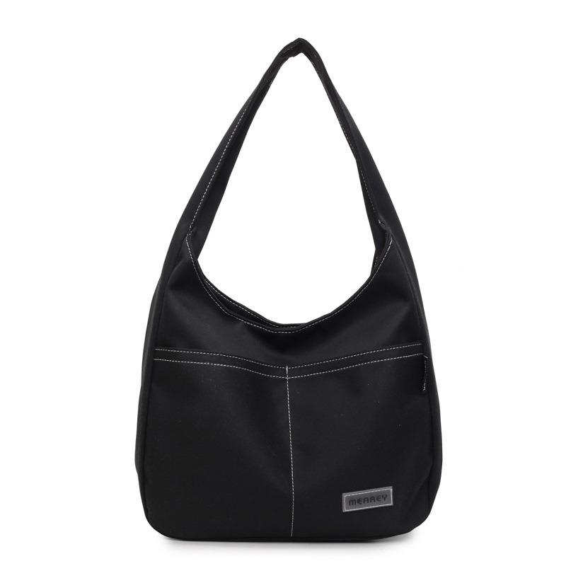 

Large-capacity bag women s new retro casual commuter college student class shoulder bag tote bag trendy bag one size fits all чорний