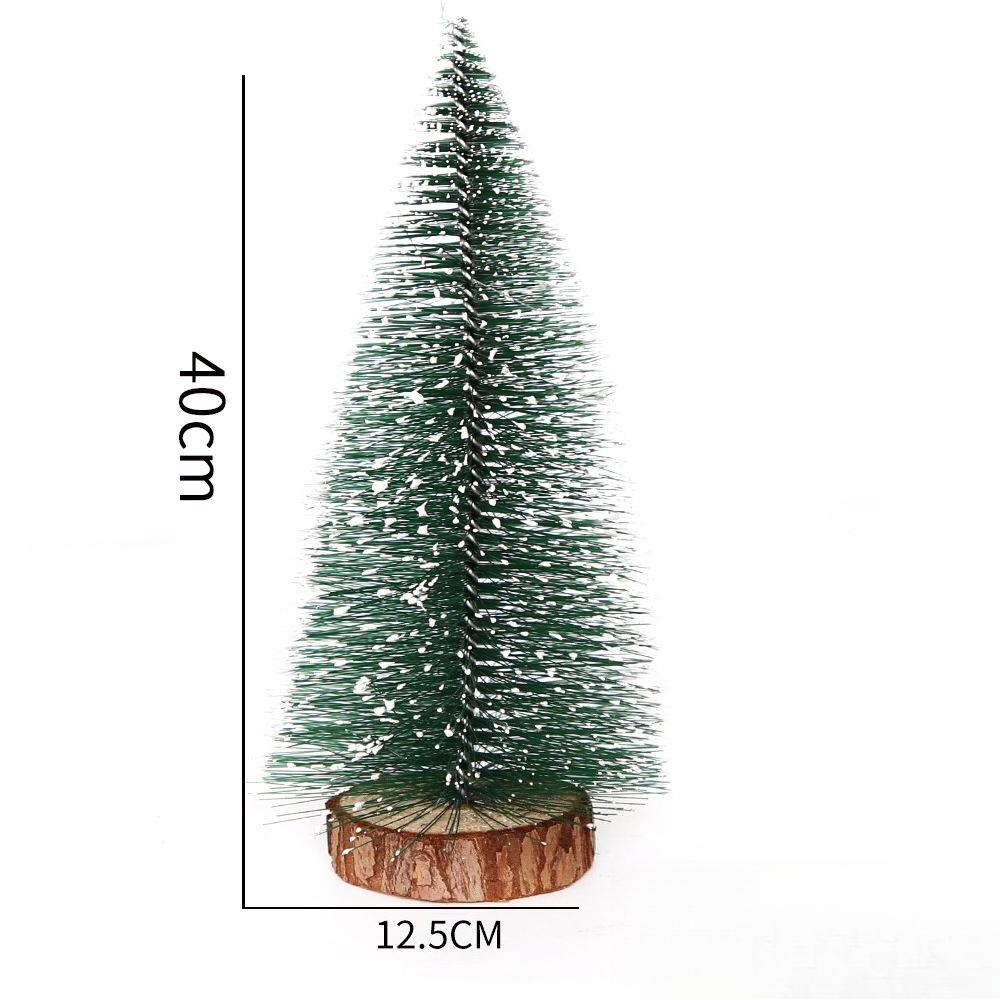 Mini Christmas Trees Artificial Pine Needle Desk Ornaments 10/15/20cm Fake Evergreen Trees for Holiday Decor
