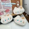 Cute Animal Keychains Cartoon Plush Blue Eyed Cat Keychains Kawaii Plush Doll Keychain Backpack Decoration Accessories Gifts