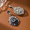 Xian Yin Luxury Retro Crystal Rhinestone Zinc Alloy Earrings - High-Quality Fashion Accessories for Banquets and Parties