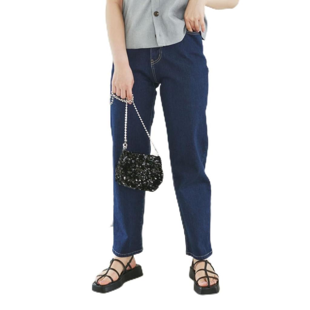 ROPE PICNIC Revolutionary Denim Denim Straight Navy Size 38 Waist-Shaped Pants, (40),