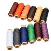 12pcs 55 Yards Per Spool Leather Sewing Thread 150D Braided Flat Thread  Basketry