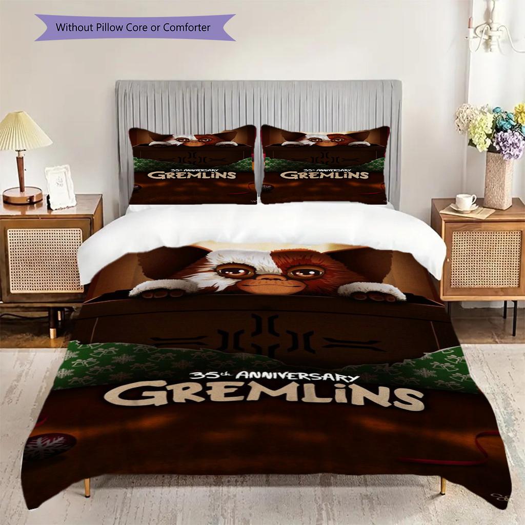 Gremlins 35Th Anniversary Special Edition Threepiece Set 1 Duvet Cover 2 Pillowcase Without Core Soft And Comfortable