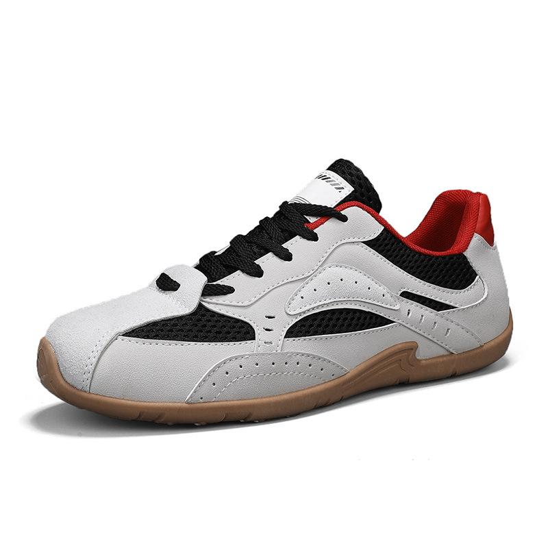 

2025 весна новые мужские низкие кроссовки на тонкой подошве Forrest Gump трендовые сетчатые повседневные туфли прямая трансляция универсальные спортивные для вождения мужские туфли 39