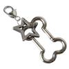 Bone and Star Pendant Keychain Fashionable Keyring Unique Bag Charm Stylish Phone Chain Accessory for Fashion Lovers