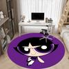Powerpuff Girls Office Round Area Rug,  Under Office Chairs Bedroom Living Room Home Decor a0908154