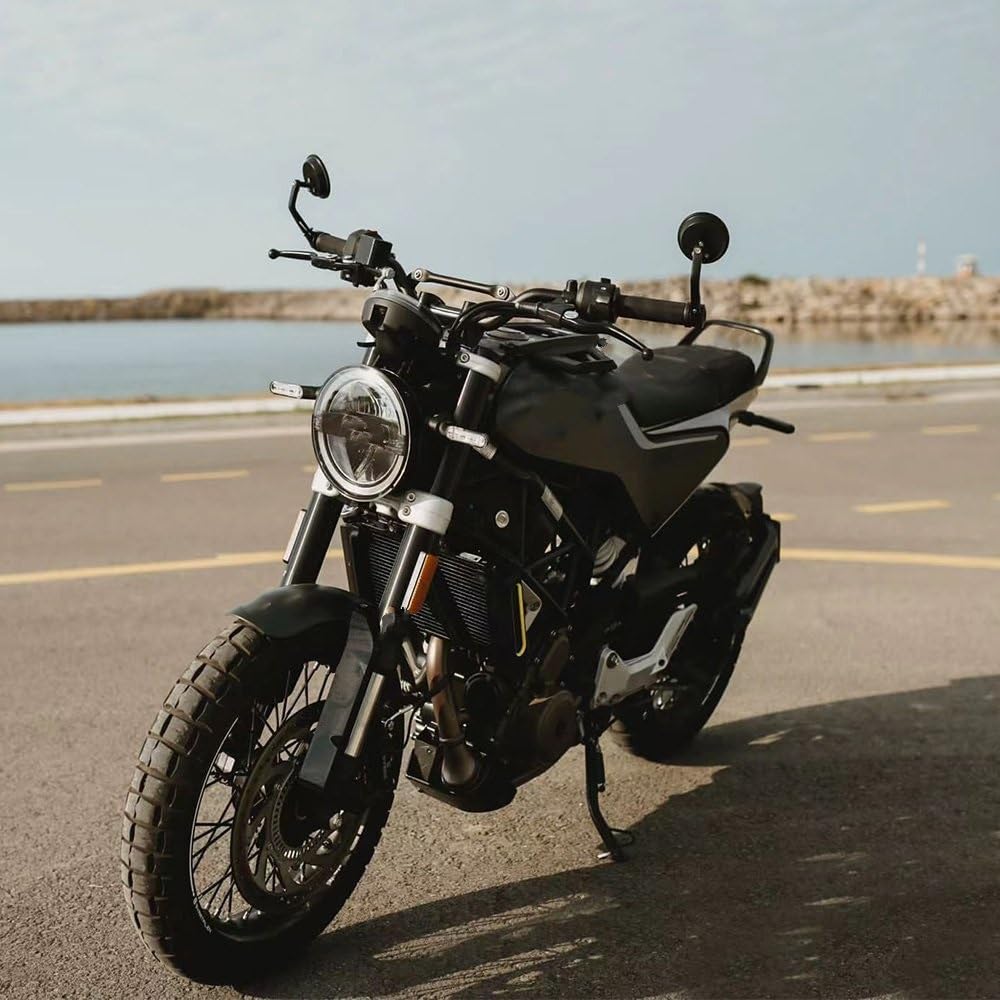 Fit Husqvarna Fit for Swartprene 401 250 701 2013-2022 Motorcycle Round Rearview Mirror Handlebar End Rear View Side Mirrors